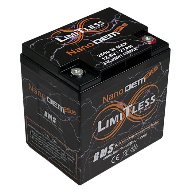 Picture of Limitless Lithium Nano OEM Elite 27AH 2500W Motorcycle/Powersports