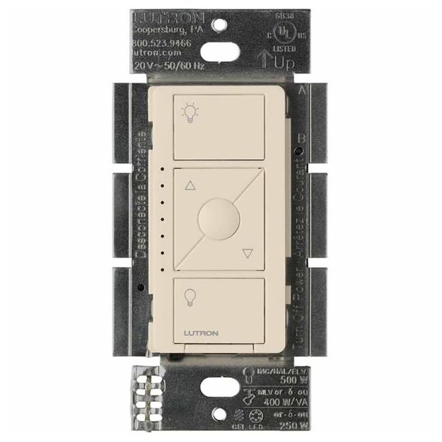 Picture of Lutron Caseta High Voltage Dimmer, Multi-Location with Neutral (light almond)