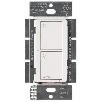 Picture of Lutron Caseta 6A 2-Button RF Switch (white)