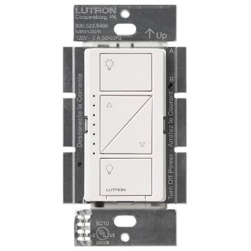 Picture of Lutron Caseta Wireless Multi-Location In-Wall Dimmer (white)