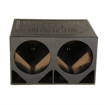 Picture of QBOMB 2hole 12" Triangle Ported Finished w/Bed Liner