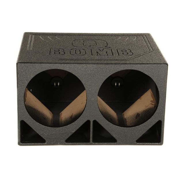 Picture of QBOMB 2hole 12" Triangle Ported Finished w/Bed Liner