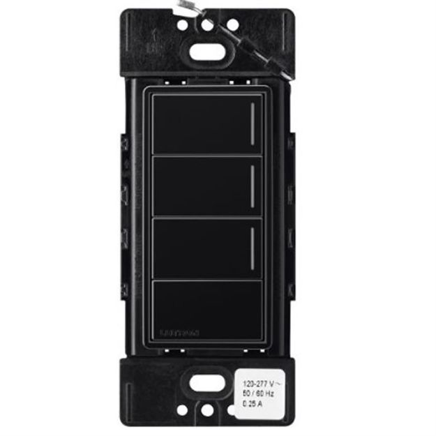 Picture of Lutron RadioRA 3 Sunnata 3-button Hybrid Keypad w/Raise/lower(black)