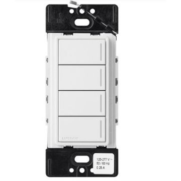 Picture of Lutron RadioRA 3 Sunnata Hybrid Keypad 4 Button(snow white)