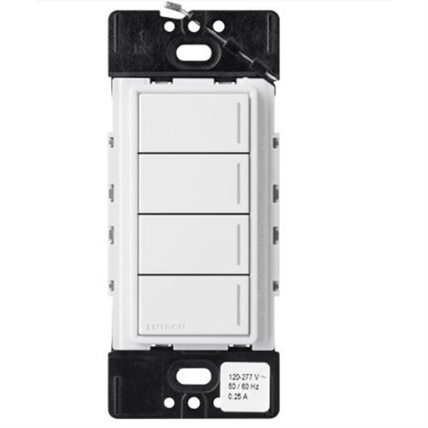 Picture of Lutron RadioRA 3 Sunnata Hybrid Keypad 4 Button(snow white)