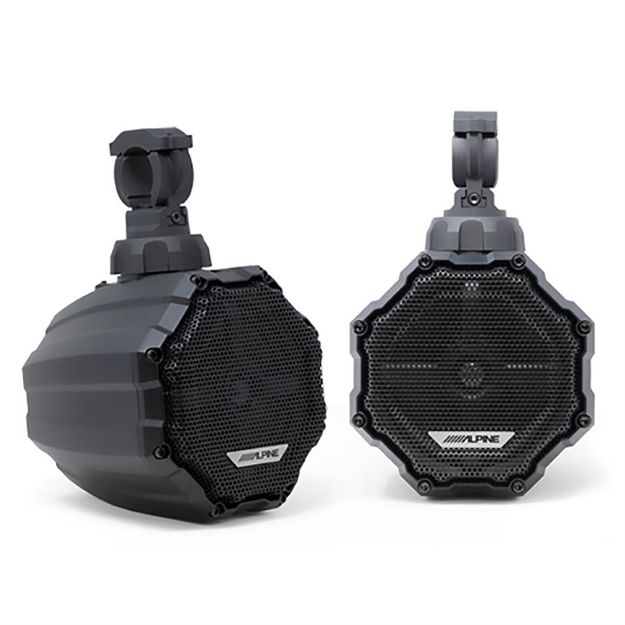 Picture of Alpine Universal 6.5" Weather Resistant Cage Mount Powersports RGB  Speaker Pods (pair)