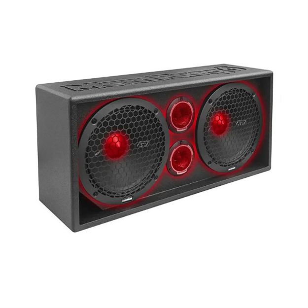Picture of Memphis Audio Dual 10" w/Tweeter Full Range Truck Enclosure w/LED