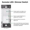 Picture of Lutron Sunnata Touch Dimmer Switch (white)