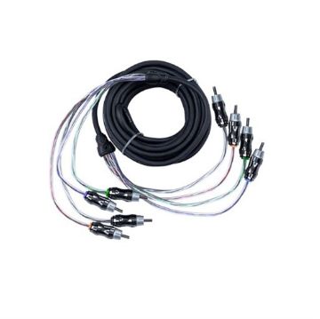 Picture of Memphis Audio 17 Ft, 4-Channel Ultra Twisted Pair RCA Interconnect Cable