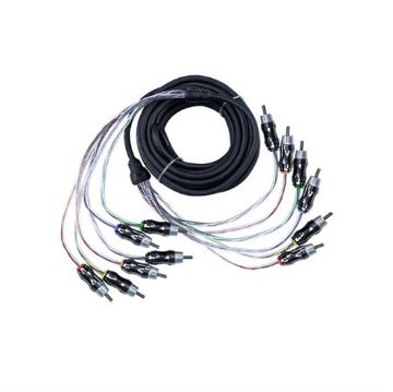 Picture of Memphis Audio 17 Ft, 6-Channel Ultra Twisted Pair RCA Interconnect Cable
