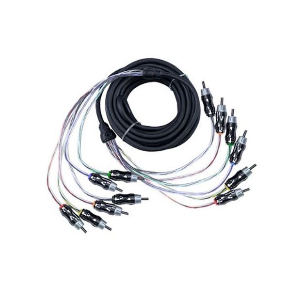 Picture of Memphis Audio 17 Ft, 6-Channel Ultra Twisted Pair RCA Interconnect Cable