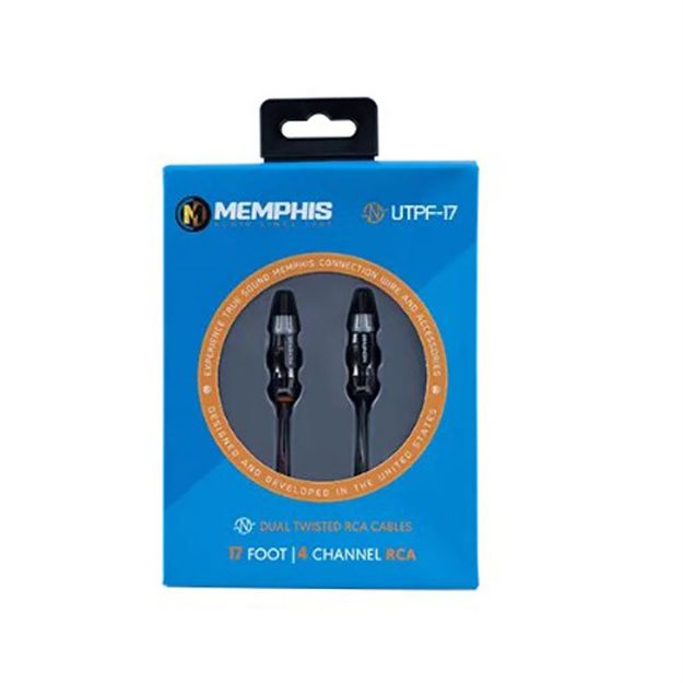 Picture of Memphis Audio 17 Ft, 2-Channel Ultra Twisted Pair RCA Interconnect Cable