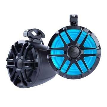 Picture of Memphis Audio 6.5" LED Coaxial Powerports Speaker Pods for Roll Bars, Black with LED