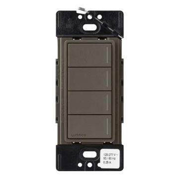 Picture of Lutron RadioRA 3 Sunnata Hybrid Keypad 4 Button(truffle)