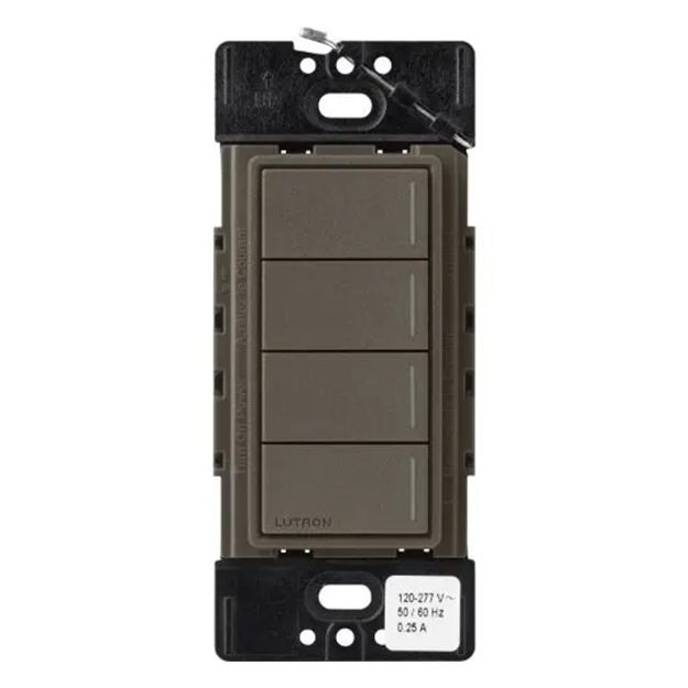 Picture of Lutron RadioRA 3 Sunnata Hybrid Keypad 4 Button(truffle)