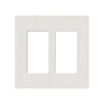 Picture of Lutron Claro 2-Gang Satin Wall Plate (lunar gray)