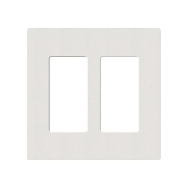 Picture of Lutron Claro 2-Gang Satin Wall Plate (lunar gray)