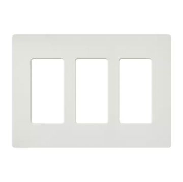 Picture of Lutron Claro 3-Gang Satin Wall Plate (lunar gray)