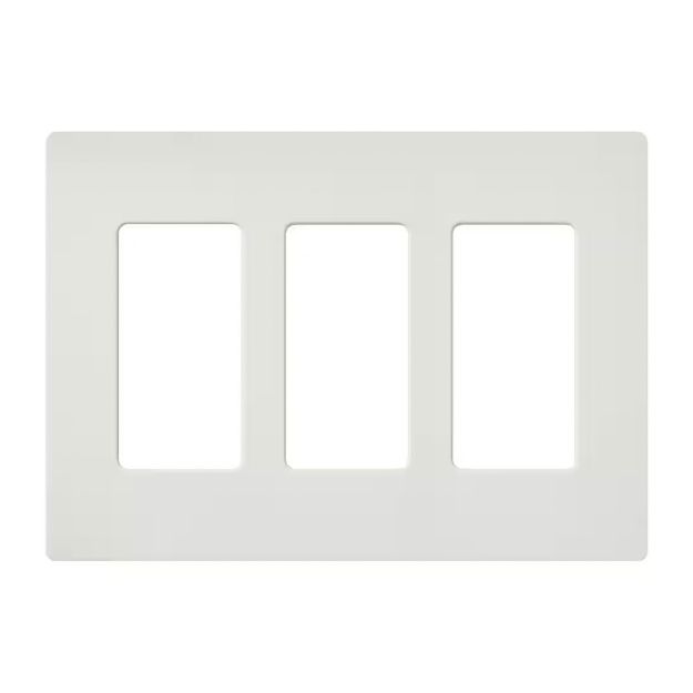 Picture of Lutron Claro 3-Gang Satin Wall Plate (lunar gray)