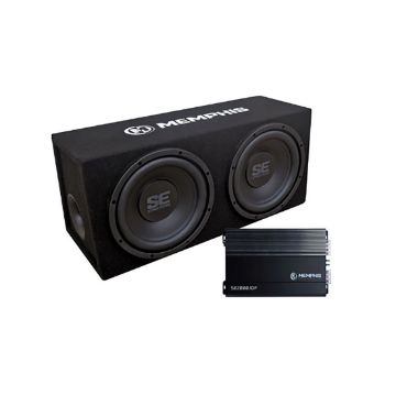 Picture of Memphis Audio Dual 10" Loaded SE Enclosure with SE2000.1DF 500 Watt