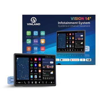 Picture of Vinland Vision Series Universal 14" Single-DIN Touch Buttons 8G+128G, 4G