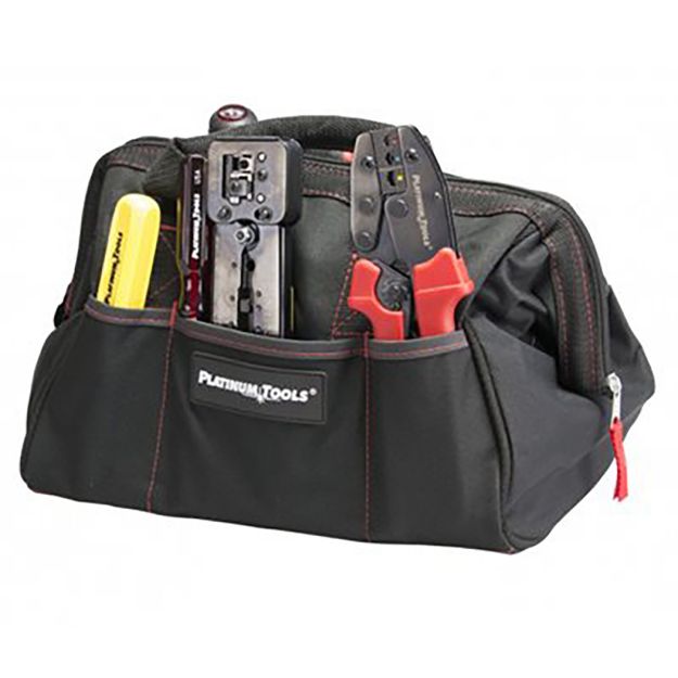 Picture of Platinum Tools Big Mouth Canvas Tool Bag, 12.75"x8.75"x8"