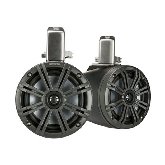 Picture of KICKER KMTC65 6.5" Loaded Marine Cans with 45KM654L speaker pair, black