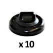 Picture of Rack-A-Tiers 10LB Magnetic Cable Tie Mount 10pk (black)