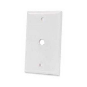 Picture of ASKA Blank Wall Plate with Single Hole (white)