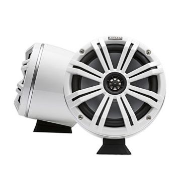 Picture of KICKER KMFC8 8" Coaxial 4-ohm Marine Tower System, Flat Mount (white, pair)