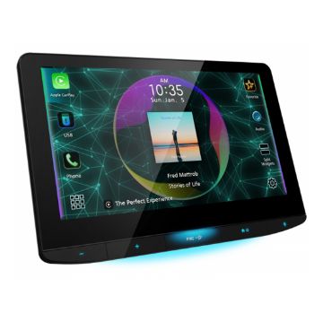 Picture of JVC 10.1" DMR Floating HD Panel, Split screen Wireless CP/AA, 1-Din compact Modular Chassis, iData,
