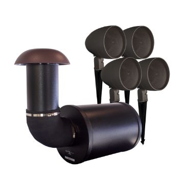 Picture of TruAudio Ultrascape 10" Subwoofer & 4 4" Sat Speakers 200W B