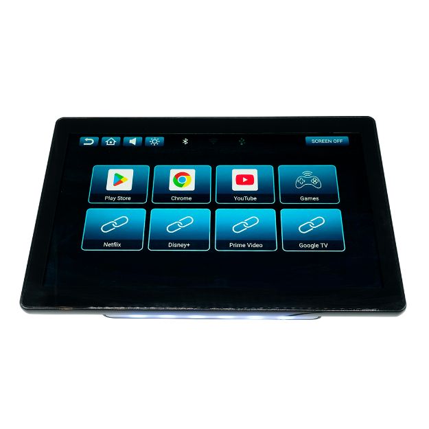 Picture of Audiovox Dual 11.6” Touchscreen Smart TV Monitor System with Single DVD