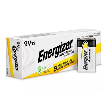 Picture of Energizer Industrial 9V Alkaline Battery, 12-Pack