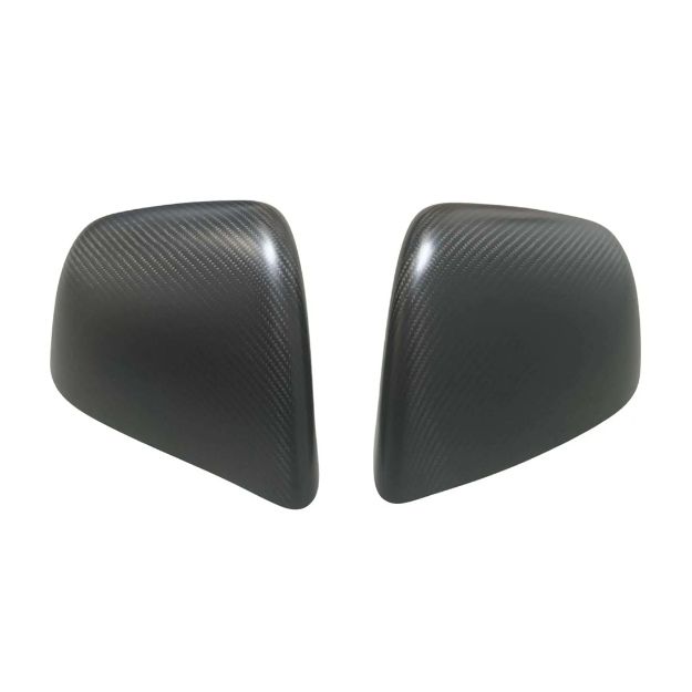 Picture of Rydeen Tesla Carbon Fiber Sideview Mirror Protector Caps 2019+ Model Y (black matte)