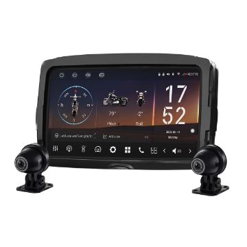 Picture of Vinland Motorcycle Radio for 2014-2023 Harley-Davidson Touring Motorcycles w/ Front&Rear DVR Cams