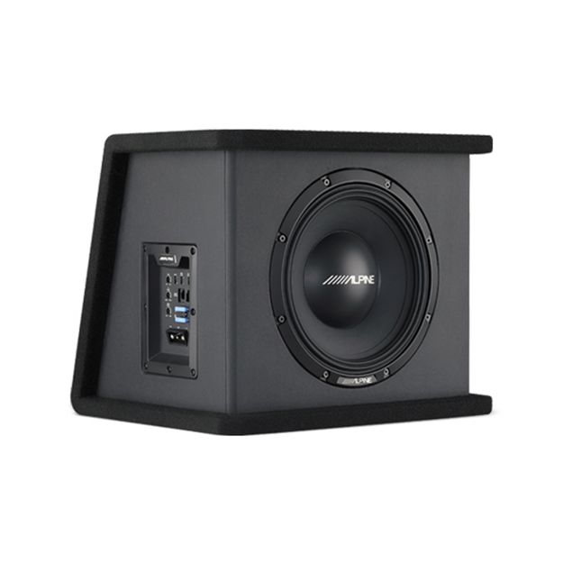 Picture of Alpine Powered 10" Subwoofer Wedge Enclosure