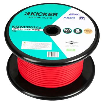 Picture of KICKER Marine 8awg Power Wire, 200ft, Red, RoHS Compliant