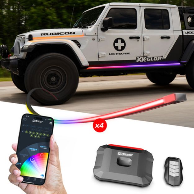 Picture of XKGLOW XKmax Body Gap Jeep Hood & Running Board Kit