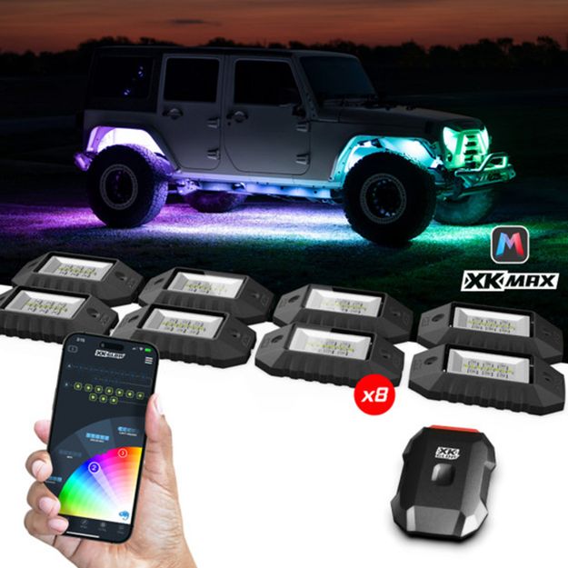 Picture of XKGLOW XKmax Rock Kit 8PC RGBW