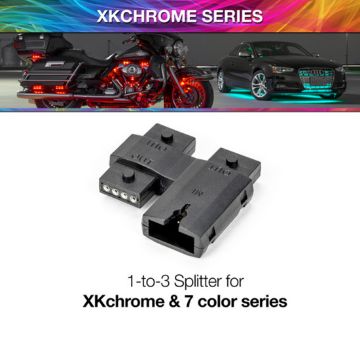 Picture of XKGLOW XKchrome Splitter 1-to-3 4pin