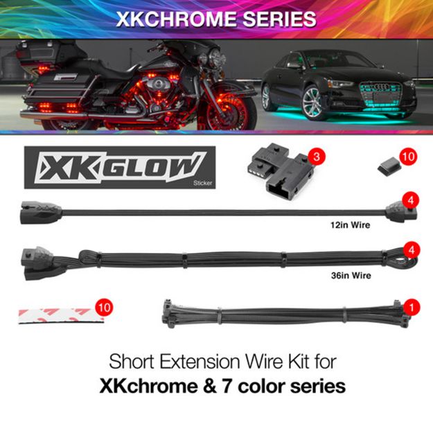 Picture of XKGLOW XKchrome Ext Moto Kit