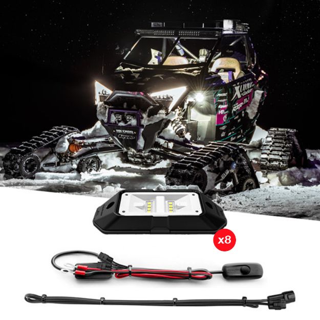 Picture of XKGLOW Rock Kit 8PC Pure White