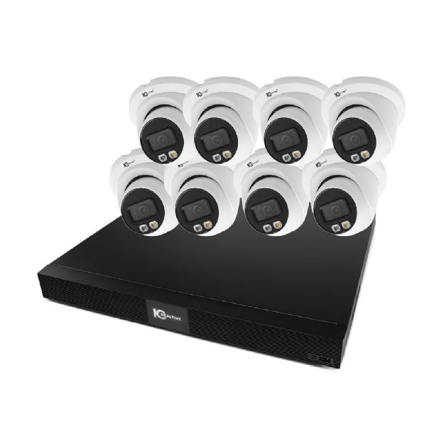 Picture of IC Realtime Nightwatch 8-Channel NVR Bundle w/ built-in 8-port POE 8 Cameras