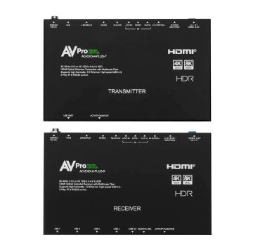 Picture of AVPro 8K 48 Gbps Fiber Optic Extension Kit with USB, eARC & ARC