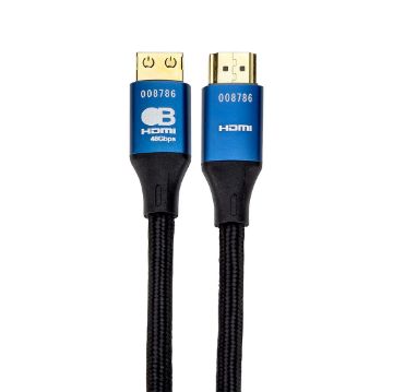 Picture of AVPro Bullet Train 1.5M Premium HDMI Cable (48Gbps) Steel Head
