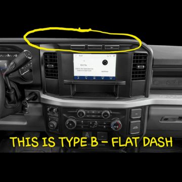 Picture of RDV Flat Dash, 13" Screen Upgrade for 2022-2025 F-Series Truck w/8" Sync 4
