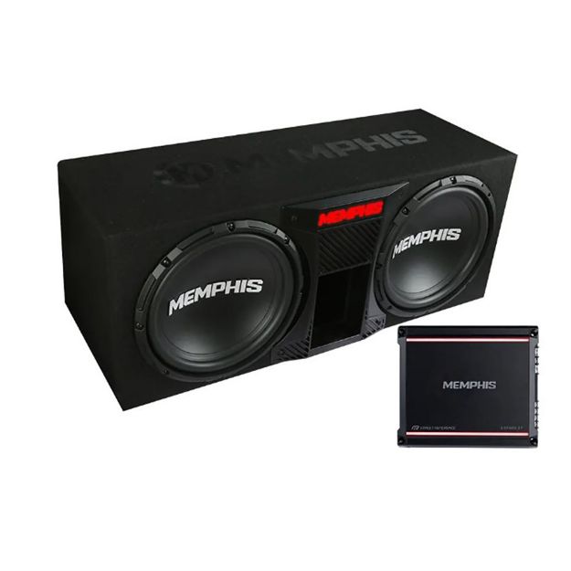 Picture of Memphis Audio Dual 12″ Ported SR Bass Package w/ 500w Amp (open box)