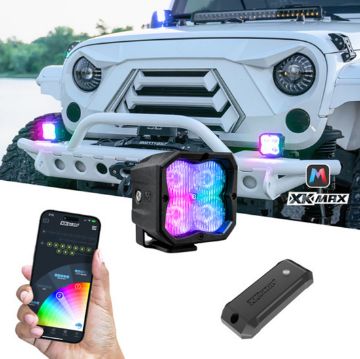 Picture of XKGLOW XKmax (2) pc RGBW Cube Light Flood Beam Kit