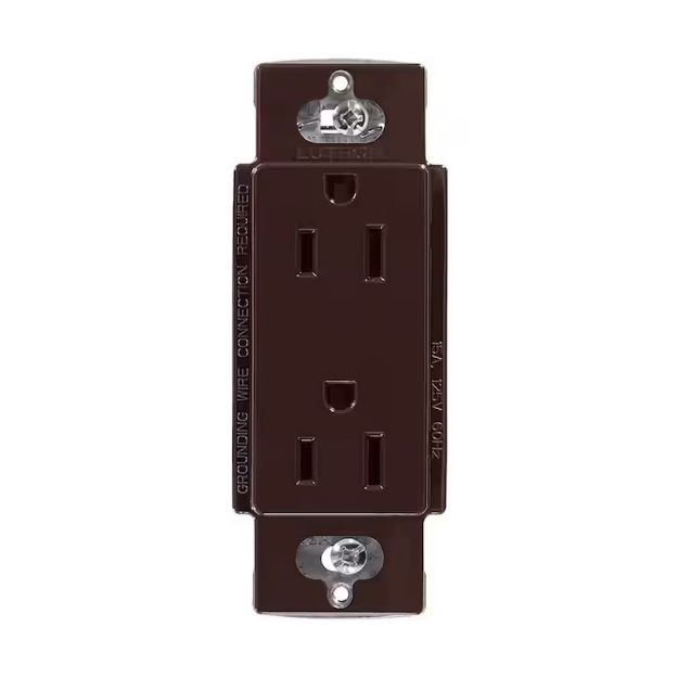 Picture of Lutron Claro 15A Receptacle (brown)
